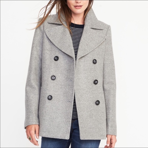 old navy grey coat
